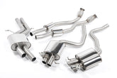 Milltek Audi RS5 B8 COUPÉ (2010 to 2015) Cat-back Exhaust - Resonated (quieter). Uses OE tailpipe trims